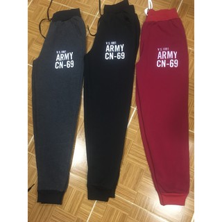 Quần jogger thun logo Army