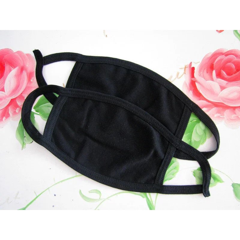 Khẩu Trang VẢI ĐEN TRƠN Hàn Quốc | Khẩu Trang Đen Chống Bụi | BigBuy360 - bigbuy360.vn