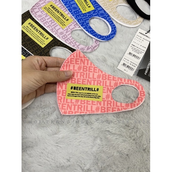 Khẩu Trang Beentrill Chất Liệu Vải Poly Cao Cấp Nhiều Màu Sắc Thoáng Khí, Chống Bụi Thời Trang