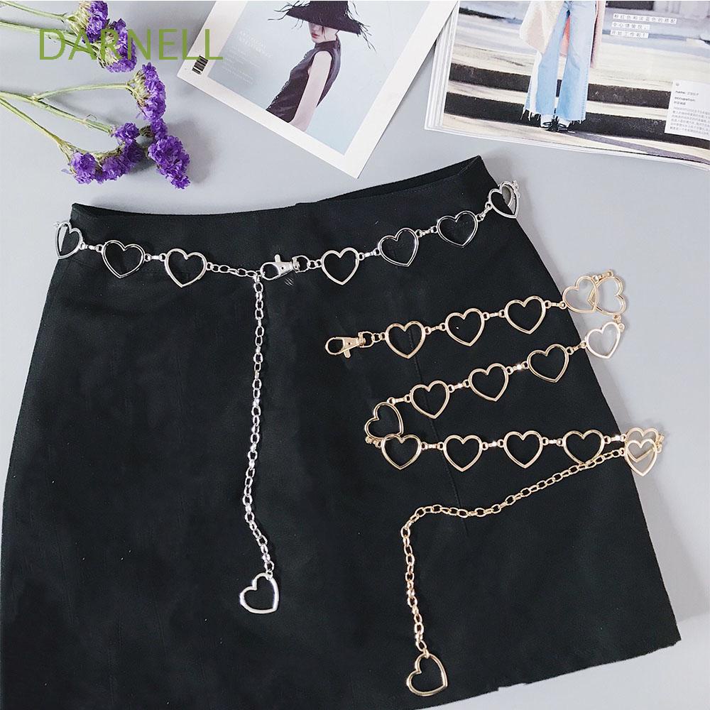 Dây thắt lưng mặt hình trái tim nhiều màu sắc thời trang gợi cảm cho nữ
