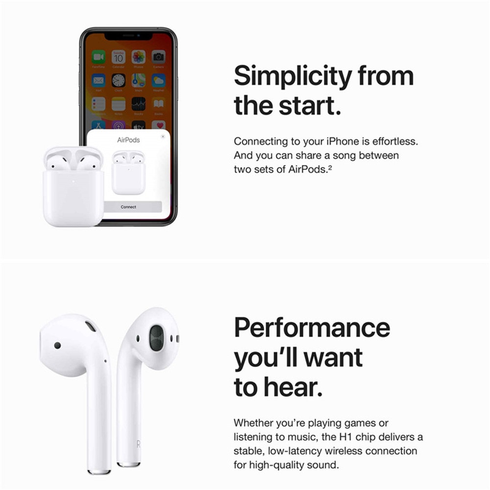 IPHONE ANDROID Hộp Đựng Tai Nghe Bluetooth Không Dây Cho Apple Airpods 2nd