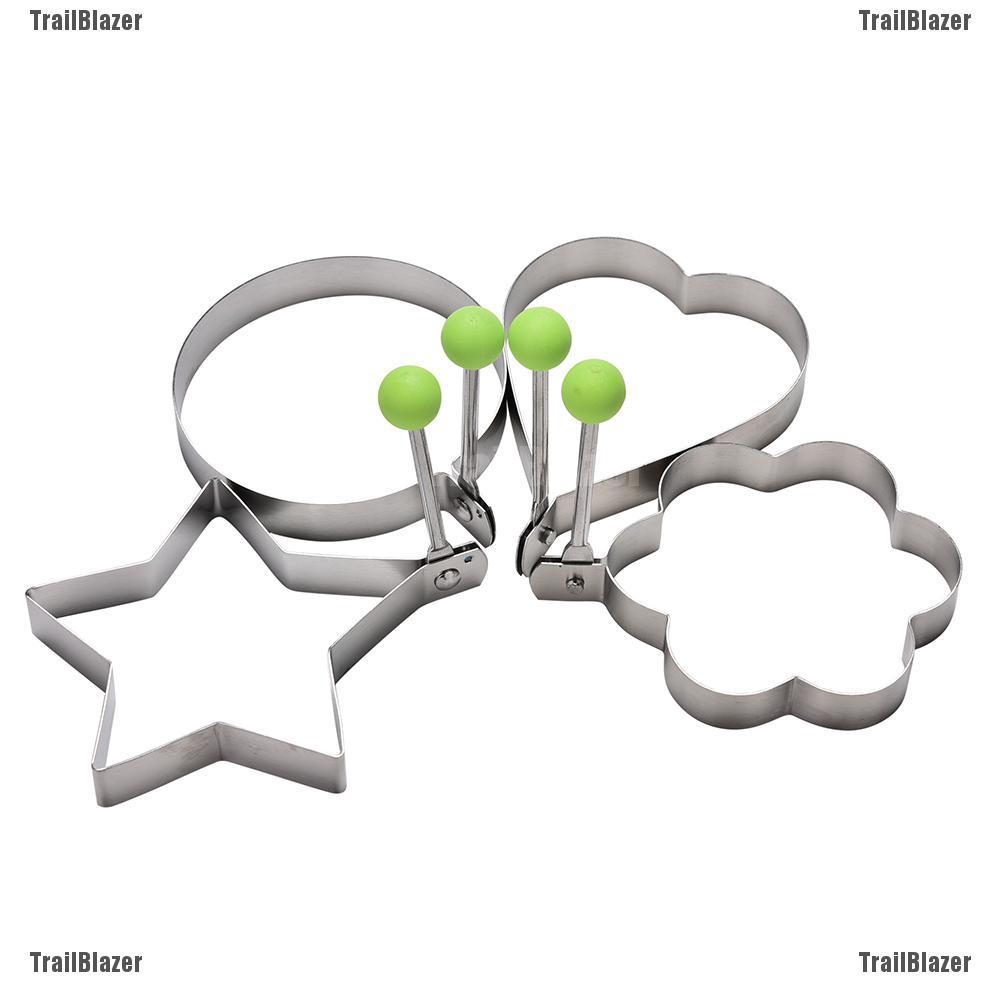 Khuôn làm trứng ốp la bằng inox có 4 kiểu dáng độc đáo