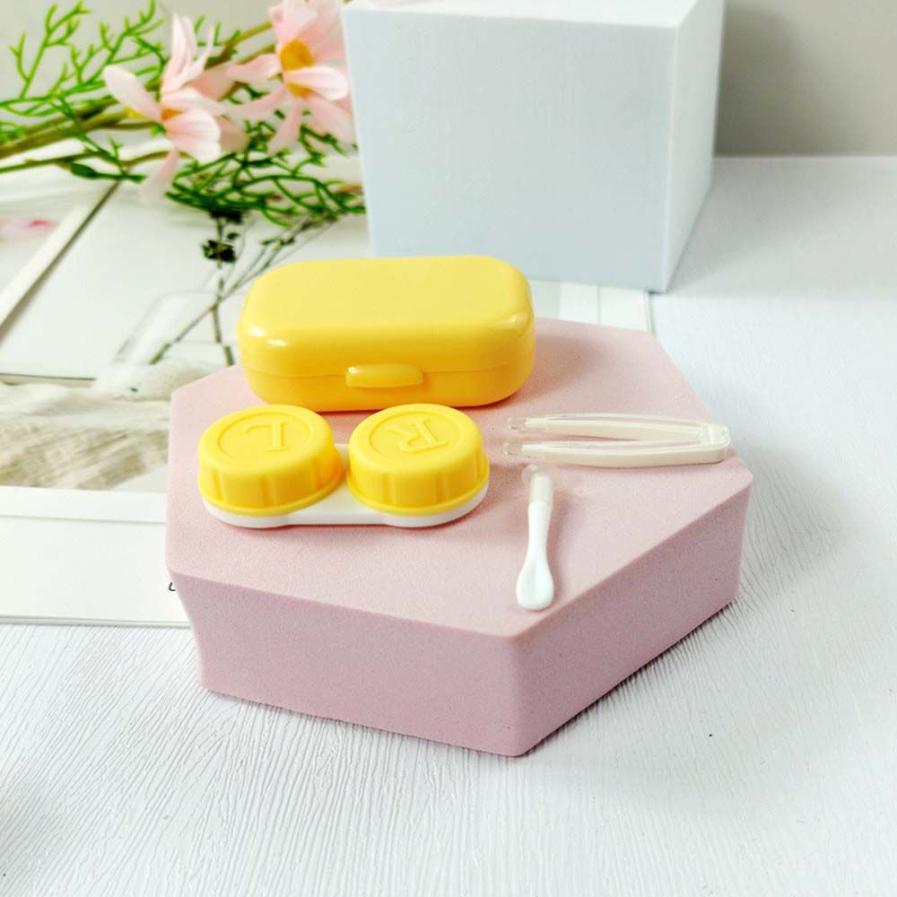 Hộp đựng kính áp tròng kèm gương hình chữ nhật dễ thương chất lượng cao