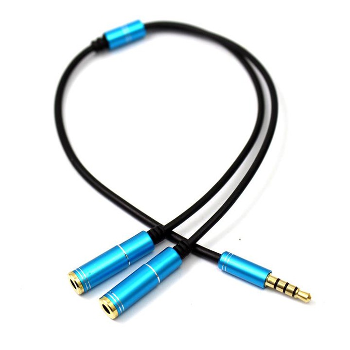 Cáp Chia Tai Nghe 1 Đầu Cực 3.5MM Ra 2 Chân 3.5MM Tiện Lợi- Mia Shop