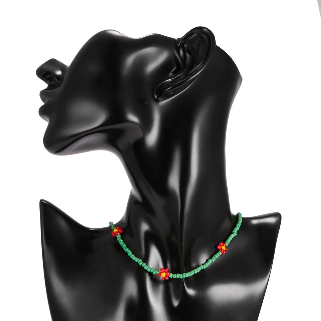 Dây chuyền RINHOO FRIENDSHIP chuỗi hạt gạo nhiều màu sắc phong cách Hàn Quốc thời trang cho nữ