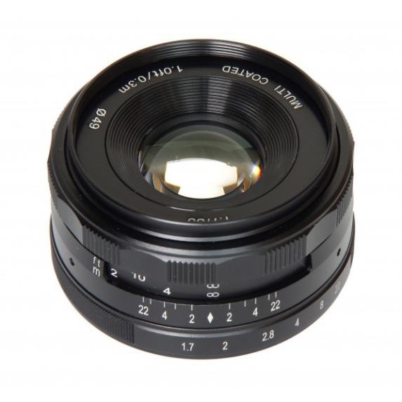 (CÓ SẴN) Ống Kính Meike 35mm F1.7 - Dùng Sony E, Fujifilm, Canon EOS-M và Panasonic Olympus M43