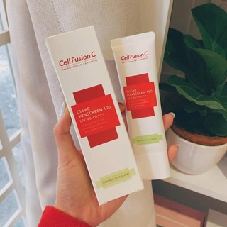 Kem chống nắng da mụn kiềm dầu, không bết dính Cell Fusion C Tre.AC Clear Sunscreen 100