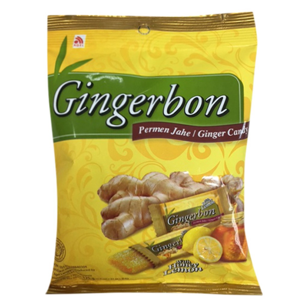 combo 3 goi Kẹo Gừng Gingerbon chanh mật ong Gói 125g