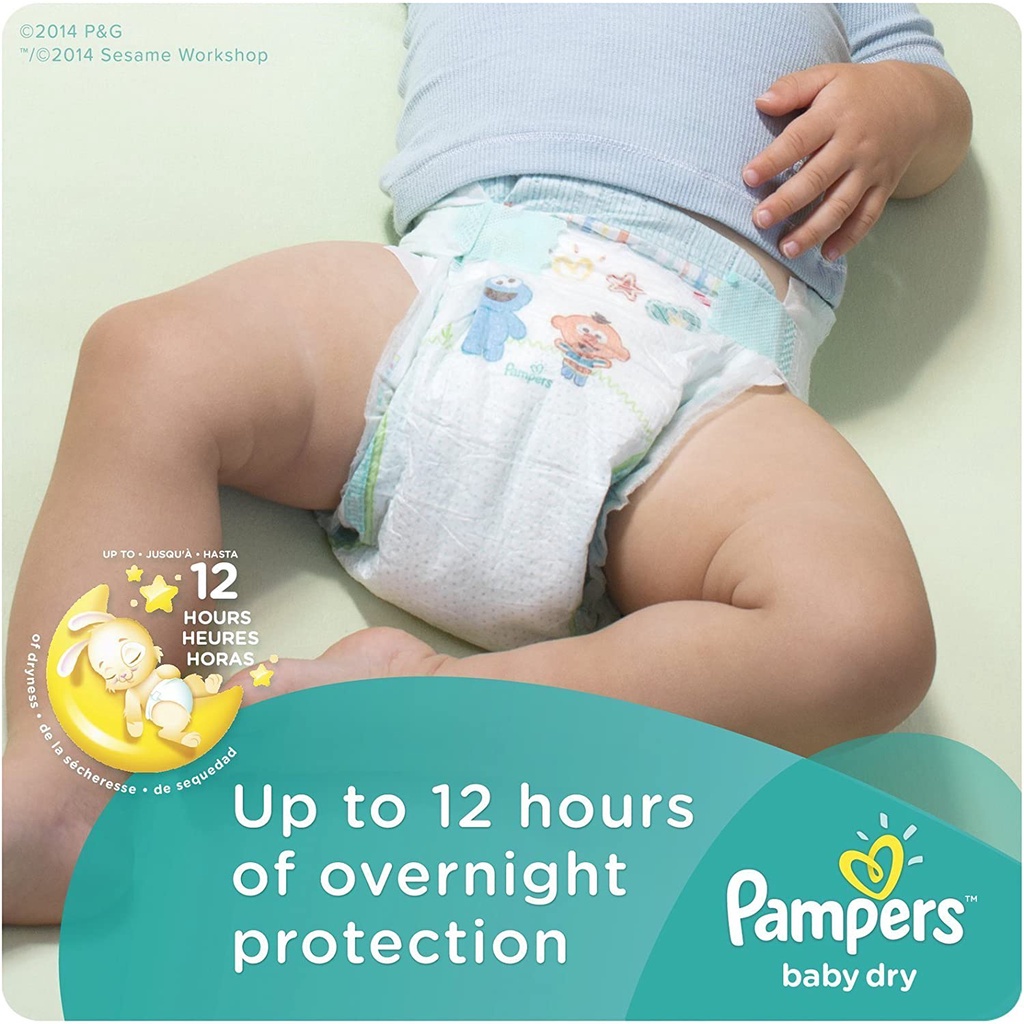 [NỘI ĐỊA PHÁP] Tã dán Pampers Baby Dry size 4/5/6 cho bé