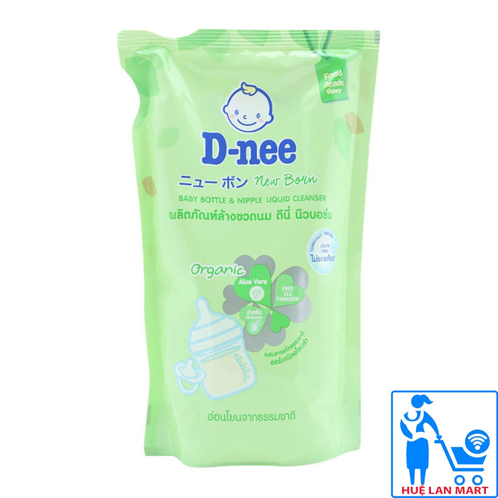 Nước Rửa Bình Sữa D-nee Organic Aloe Vera Túi 600ml