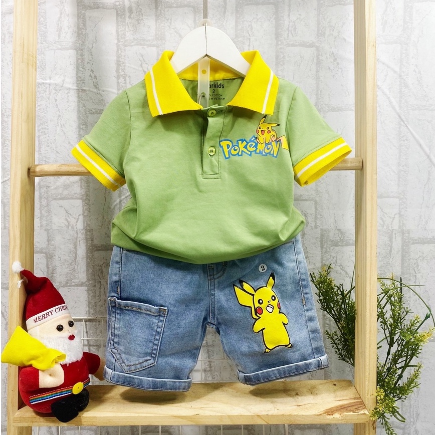 Quần jeans lửng STARKIDS cho bé trai bé gái size đại 10-55kg chất jeans nhập mềm mịn siêu dãn