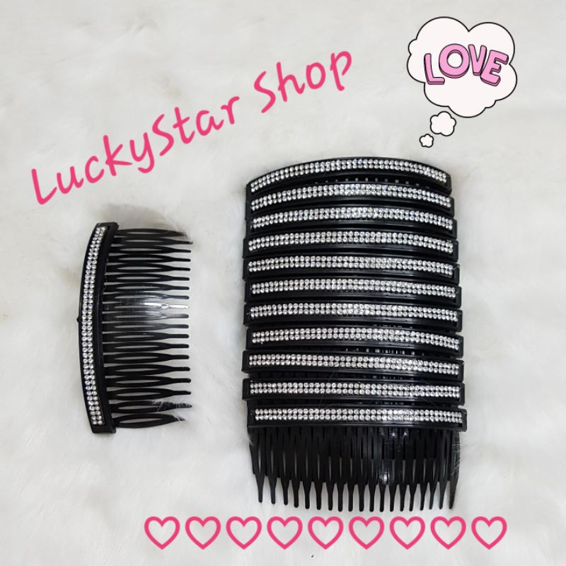 Cài Tóc Mái / Lược Vắt Tóc dùng cài tóc hoặc giữ nếp tóc mái, chiều dài 9,5 cm; rộng 4,5 cm.