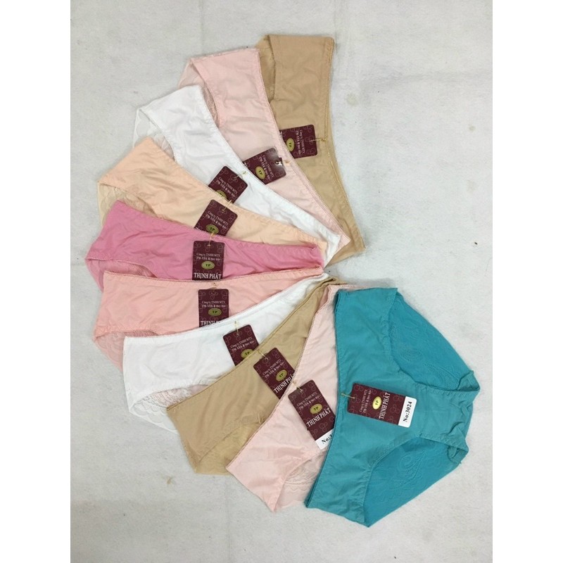 10 Quần lót nữ vải thun lạnh phối ren (3024) HT Hiệu Thịnh Phát.