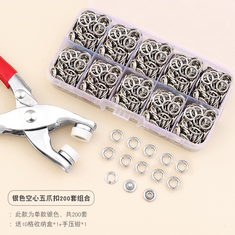 Bộ Kẹp Quần Áo Bằng Kim Loại Màu Sắc Trơn 24 Giờ