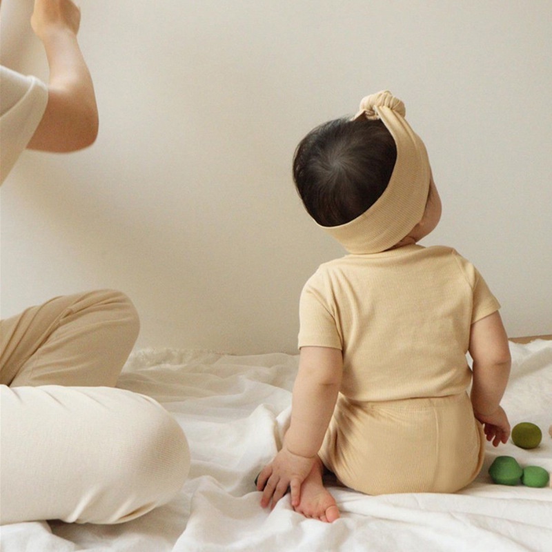 Set 1 Món Áo Tay Ngắn + Quần Short Cotton Phong Cách Chiến Binh Màu Sắc Đơn Giản Thời Trang Mùa Hè Cho Bé