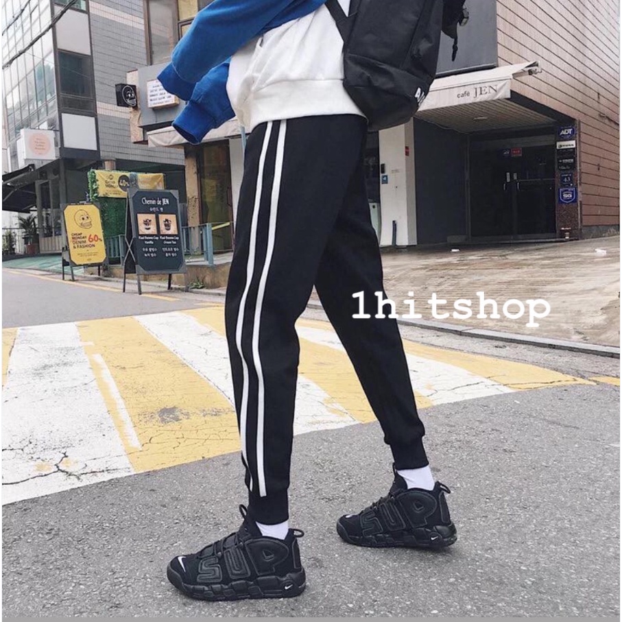 Quần DÀI jogger 2 sọc - JOGGER 2 LINE Ulzzang UNISEX 1hitshop