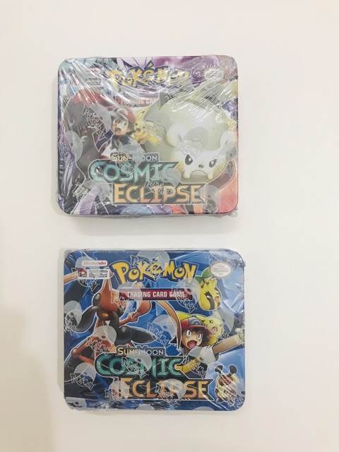 Thẻ pokemon, bài pokemon, thẻ bài pokemon, 69 cards hộp sắt kích thước 15x15cm