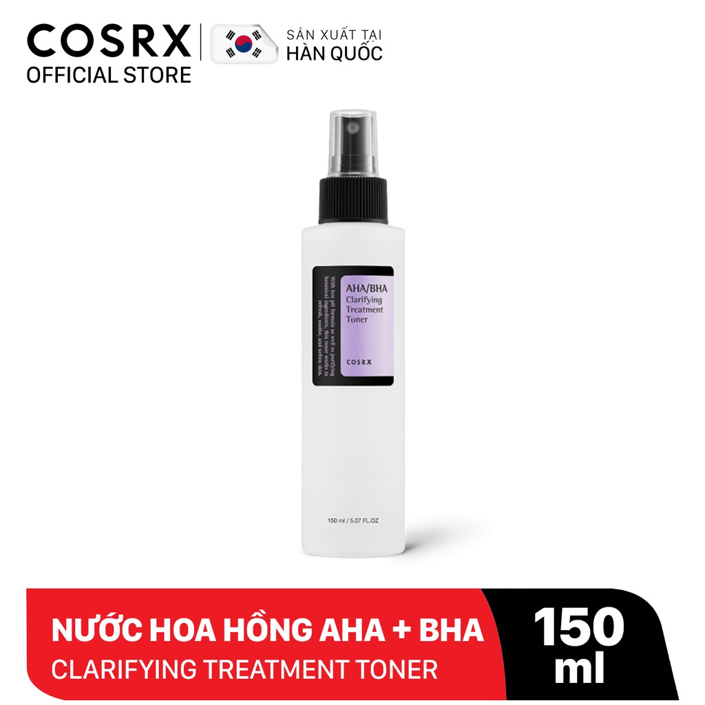 Combo Gel Rửa Mặt  Low pH Tràm Trà + Nước Hoa Hồng Tẩy Tế Bào Chết Hoá Học COSRX  AHA/BHA Toner 150ml | BigBuy360 - bigbuy360.vn