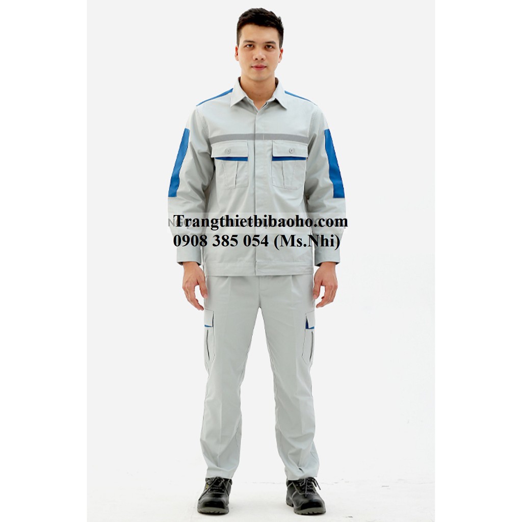 Quàn Áo  Bảo Hộ Lao Động Dành Cho Kỹ Sư Nhà Máy, Vải Siêu Thoáng Mát- Mã PR02