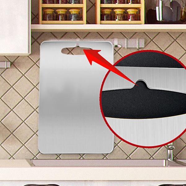 Thicken Stainless Steel Double Side Cutting Board
