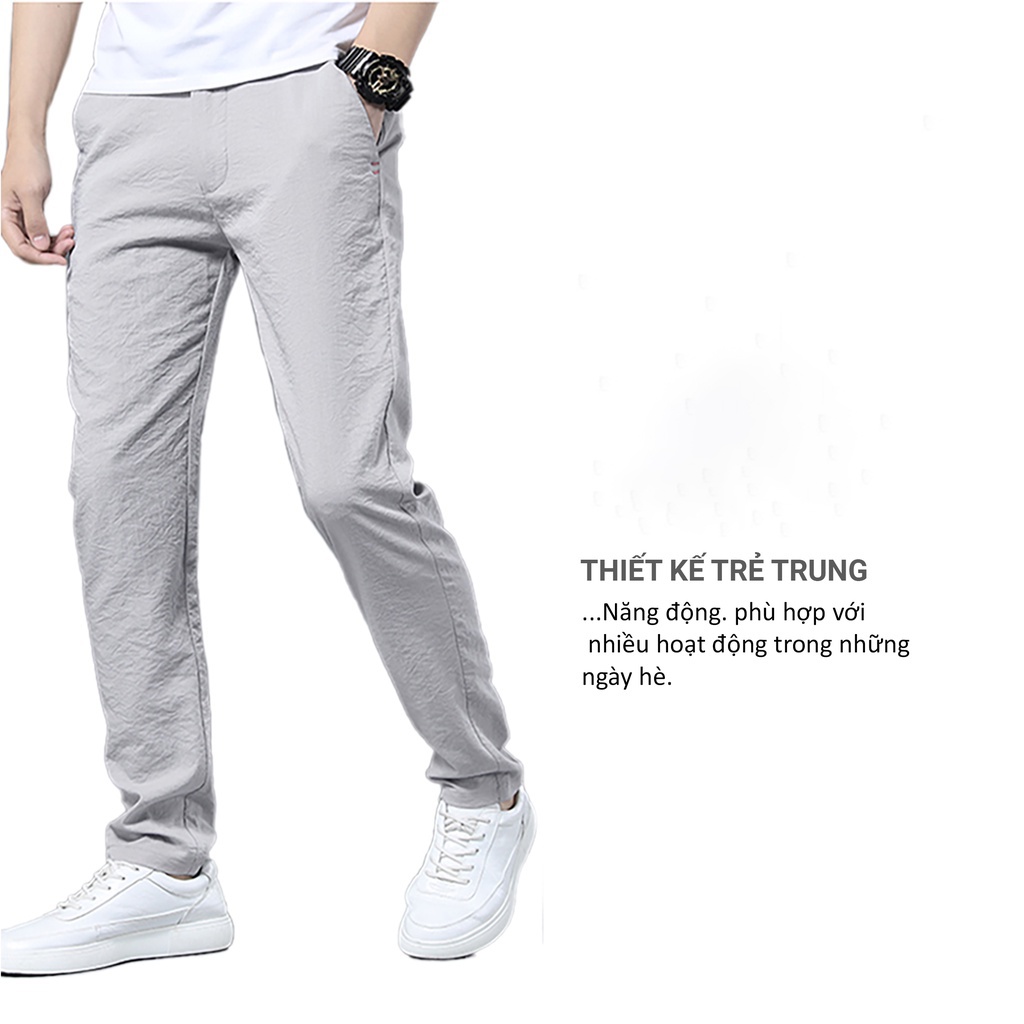 Quần đũi dài nam ống xuông chất mát thấm hút mồ hôi tốt