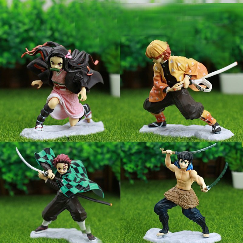 Mô hình Kimetsu No Yaiba Demon Slayer, thanh gươm diệt quỷ figure anime, mô hình tanjiro, zenitsu, nezuko, rengoku