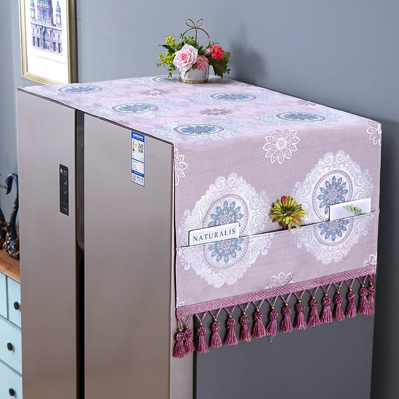bán nóng đẹp trai∋♦Tủ lạnh Cover Universal Bảo vệ Vỏ máy giặt Lò vi sóng Double Door Hai cửa Mở