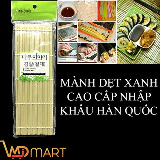 ⚡ĐỒ ĂN CHAY⚡Mành cuốn kimbap dẹp tre xanh cao cấp