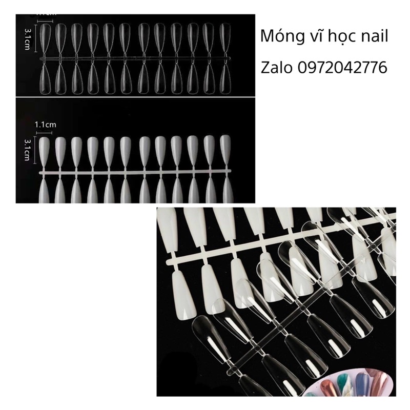 Móng vĩ thang,nhọn học nail