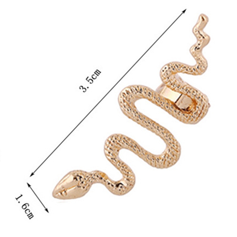 1 Khuyên Tai Hình Rắn Hổ Mang Phong Cách Punk Cổ Điển JP5
