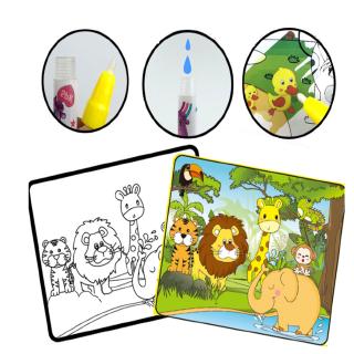 Repeated Water Writing Graffiti Kids Toys Magical Water Album Scene Copying Coloring Book Children's Water Picture Book Kindergarten Toys