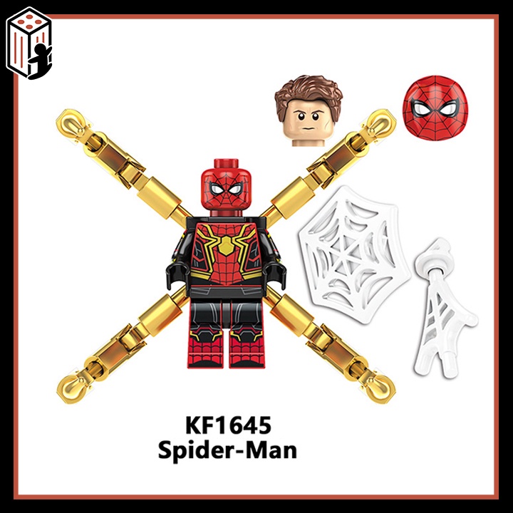Spider Man No Way Home Minifigures Đồ Chơi Lắp Ráp Siêu Anh Hùng Người Nhện và Tiến Sĩ Bạch Tuộc KF6153