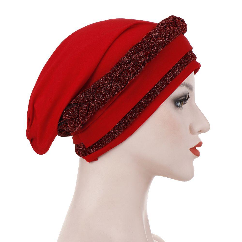 Mũ Turban Vải Satin Phong Cách Ấn Độ Thời Trang Cho Nữ
