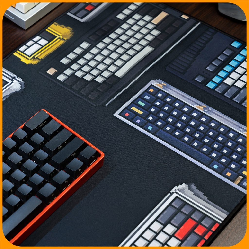 Miếng Lót Chuột Cỡ Lớn, Bàn Di Chuột Phong Cách Bàn Phím Cơ Nhật Bản Deskmat 900x400 800x300 độ dày 4 mm