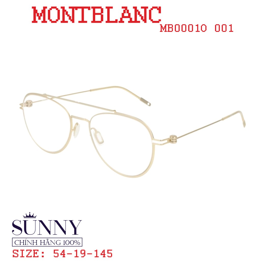 Gọng kính Montblanc MB0001O chính hãng, bảo hành toàn quốc
