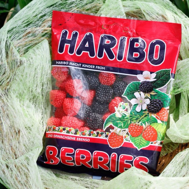 Kẹo dẻo mâm xôi Haribo 200g