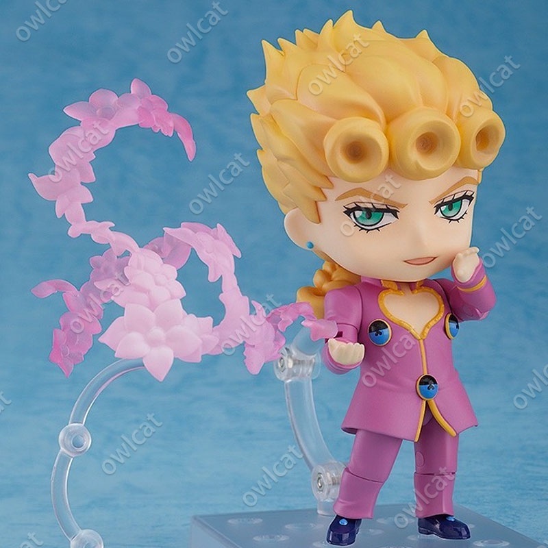 Figure JoJo's Bizarre Adventure Giorno Giovanna  Golden Wind 10cm Action Figure Gold Experience Requiem Nendoroid