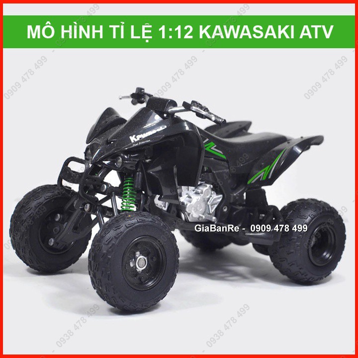 Xe Mô Hình Tỉ Lệ 1:12 - Kawasaki 4 Bánh Atv400 - Newray -  8702 - không box