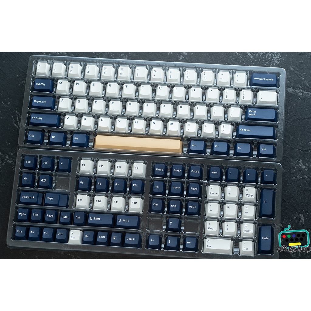 Bộ keycap gmk Rudy clone PBT OEM giá rẻ, 126 nút kèm các nút màu