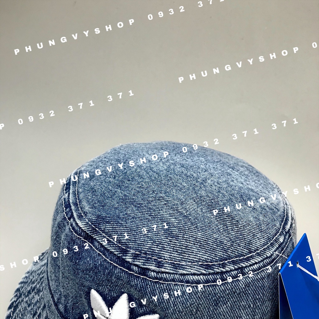 Mũ bucket jean thêu add viền chỉ trắng- nón tai bèo NAM/NỮ