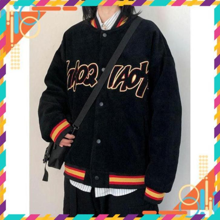 [Mặc Bao Đẹp] Áo Khoác Nhung Gân Bóng Chày, Bomber ZOMBIF Form Rộng Mẫu Mới Siêu Chất AH** | BigBuy360 - bigbuy360.vn