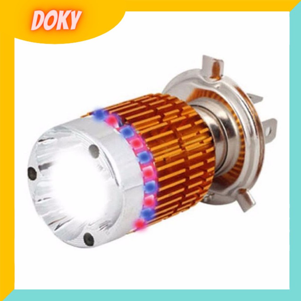 ĐÈN PHA LED XE MÁY H4 7 MÀU 🛵🏍 ĐÈN PHA LED XE MÁY SIÊU SÁNG, PHÙ HỢP VỚI NHIỀU LOẠI XE - DH47M