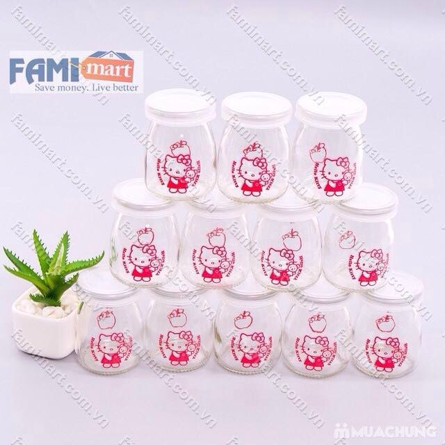 12 hũ thuỷ tinh có lắp