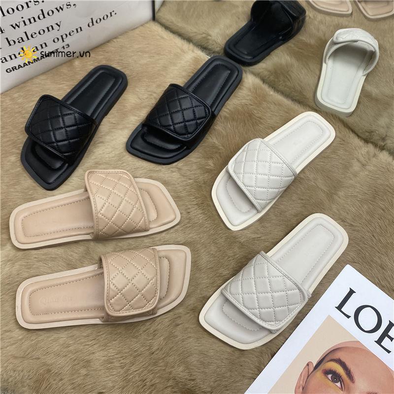 Dép Sandal Quai Dán Đế Bệt Thời Trang Mùa Hè 2022 Dành Cho Nữ