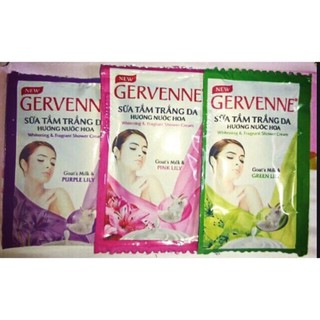 Combo 3 bịch 4.5g sữa tắm Gervenne đủ mùi.