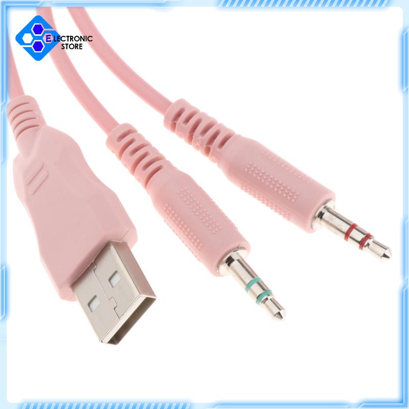 Tai Nghe Trùm Đầu Chơi Game Jack 3.5mm Màu Hồng | BigBuy360 - bigbuy360.vn