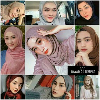 Khăn Trùm Đầu Màu Trơn Phong Cách Hồi Giáo
