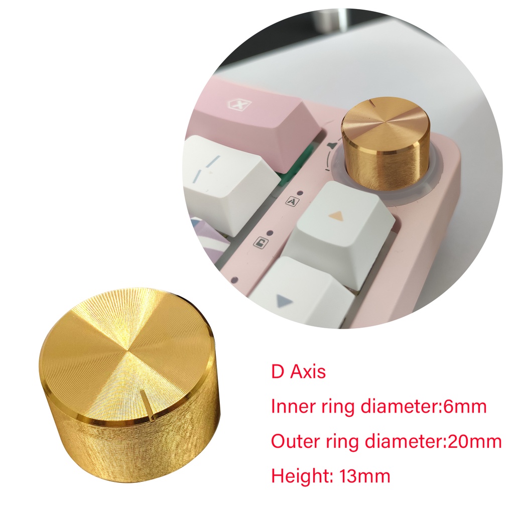 Nút vặn bàn phím cơ kim loại TM680 mechanical keyboard knob 20mm