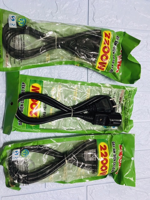 Dây cắm nồi cơm điện, máy tính, laptop, ấm nước chịu tải 2200W