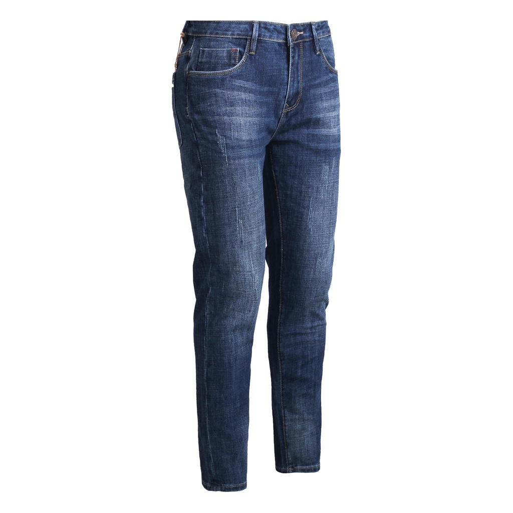 Quần Jeans BLOOK form slimfit ống đứng , không rách co giãn mã 30160 màu Denim [ HÌNH THẬT)